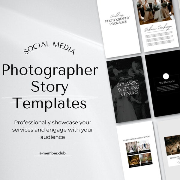 Photography Instagram posts | Photography Story Template, Canva template design, marketing templates, portrait photography | Instagram story