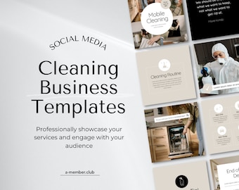 Cleaning Instagram Templates | Cleaning Business Social Media Templates | Cleaning Service Instagram Post Template, Commercial Cleaning Post