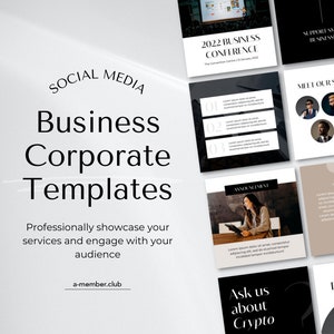Business Instagram Template | Corporate Template | Lawyer template | Modern Social Media Template | Canva Template Business, Consulting Post