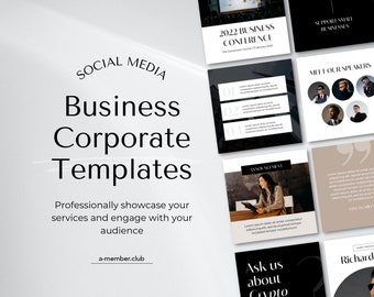 Business Instagram Template | Corporate Template | Lawyer template | Modern Social Media Template | Canva Template Business, Consulting Post