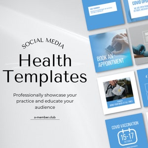 Health Templates | Health Services | Hospital Social Media Templates | Doctor Social Media Templates | Medical Clinic | Clinic Post Canva