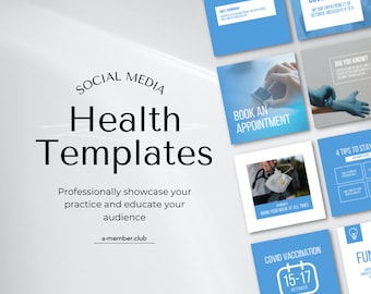 Health Templates | Health Services | Hospital Social Media Templates | Doctor Social Media Templates | Medical Clinic | Clinic Post Canva
