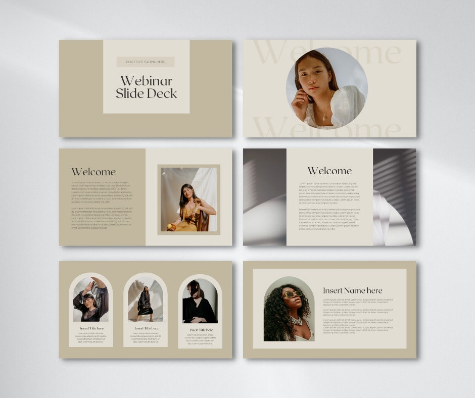 Aesthetic Slide Deck Presentation Slide Templates Business Plan