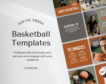 Basketball Leinwand | Basketball Club Vorlage | Sport Instagram | Sportverein | Basketball Team Vorlagen