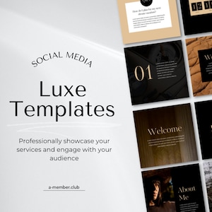 Classy Canva Templates | Aesthetic Canva posts | Modern Canva Posts | Luxury Posts | Business template | marketing engagement template posts