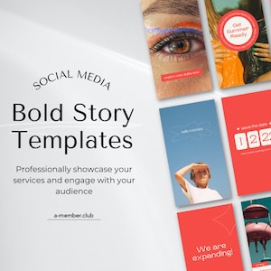 Bold Story Template | Beauty Social Media Post | Instagram Social Media Template | Colourful Post | Beauty Feed | Canva | Social Media Story