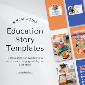 Educational Templates | Teacher Story Templates | School Posts | Learning Posts | Kids Social Media Post | Instagram Templates | Canva Posts