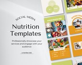 Health & Nutrition Instagram Post Templates | Nutrition Instagram Templates | Nutrition Template | Canva Template | Nutritionist Canva Posts
