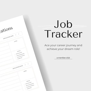 Job Hunt Tracker Template | Job Application | Job Interview Planner | Job Template | Job Hunting | Job Search | Changing Career Path | Jobs