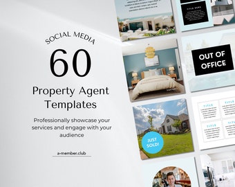 60 Property Agent Instagram Post Canva Templates | Realtor Social Media | House, Apartment, Rent, Airbnb Marketing Templates & Posts | Canva