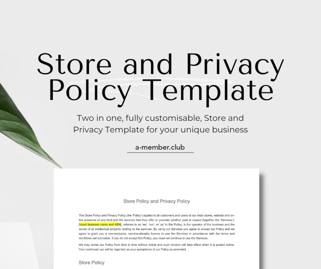 Store and Privacy Policy Legal Template Online Store Policy Wix Store and Privacy Policy Legal Template Online Store Policy Wix
