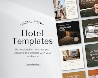 Hotel and Resort Instagram Posts | Airbn Template | Travel | Property Social Media Templates Instagram Canva | Tourist Marketing | Marketing