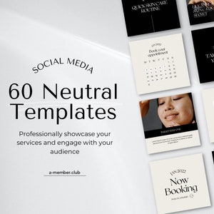Aesthetic Instagram Post Templates | Beauty Canva Templates | Minimalist Social Media Templates | Modern Instagram Template | Canva template