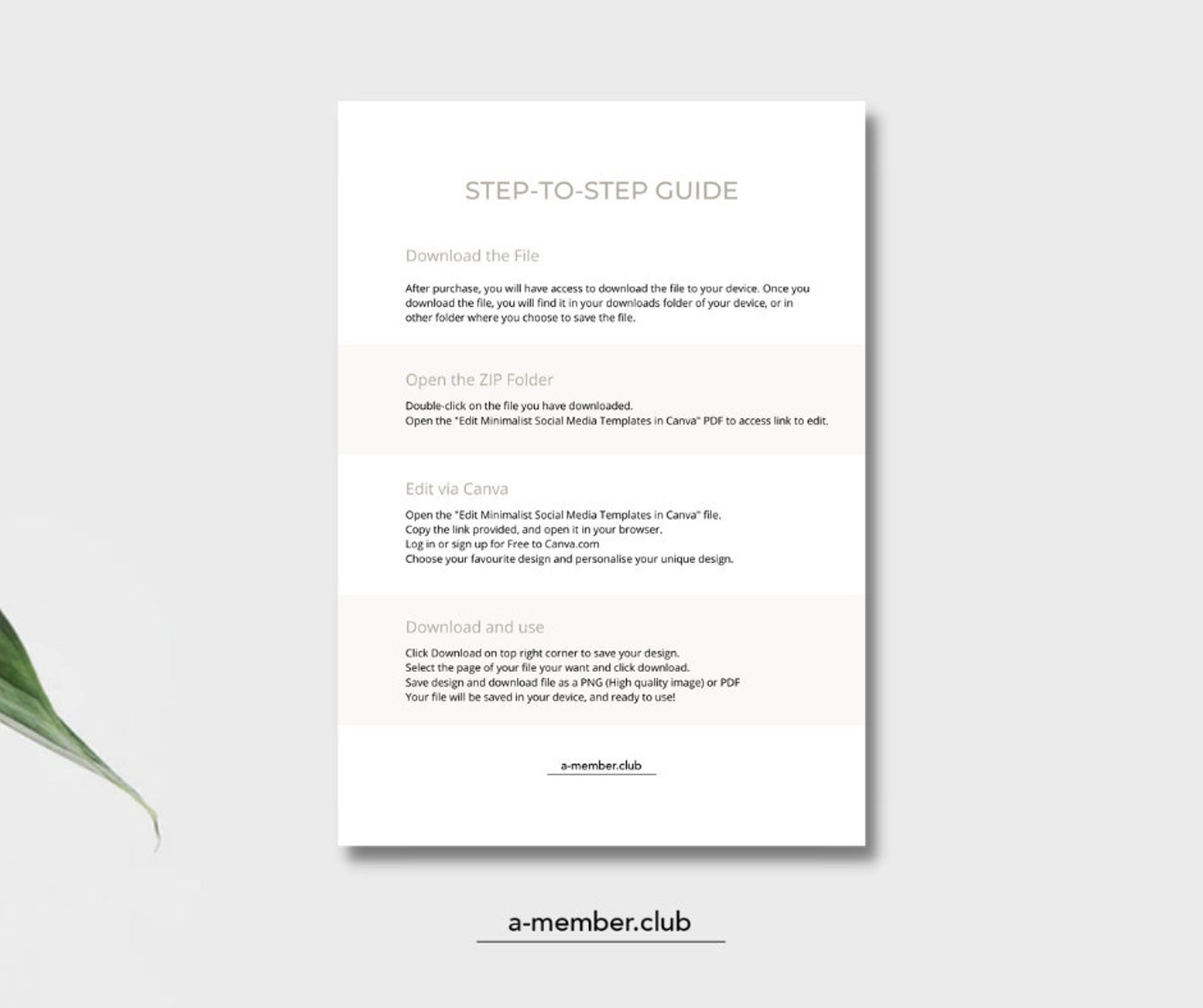 Minimalist Instagram Template Canva for Coach, Social Media Post ...