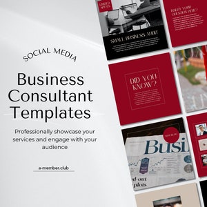 Business Consultant Template | Corporate Template | Modern Social Media Template | Canva Template Business, Consulting Post