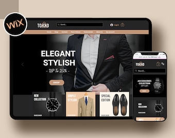 modèles de site Web Wix de luxe, modèle Wix, site Web Wix, modèle de site Web Wix, modèle de site Web sombre, magasin de vêtements wix, wix pour les entreprises