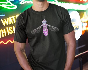 Cyber Pink Hoverfly Organic Tee