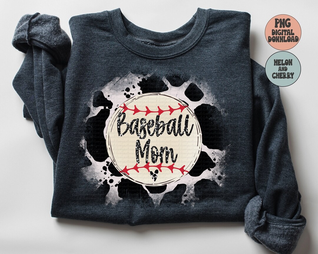 Cow Print Baseball Mom Png Sublimation Design Download Mom - Etsy