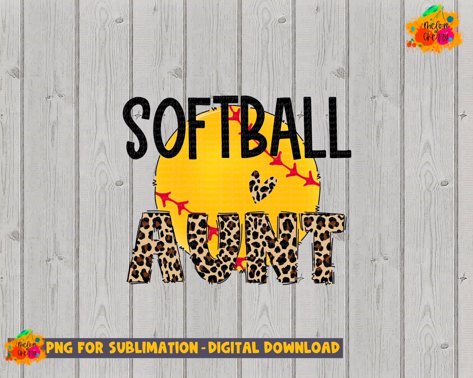 Softball Aunt Png Sublimation Design Download Softball Png Etsy