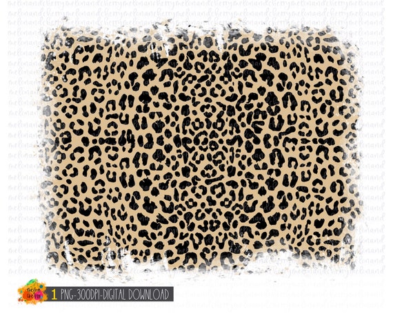 Distressed Leopard Background Sublimation Design Download | Etsy