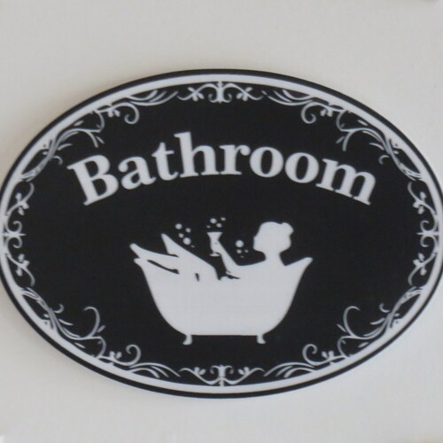 Vintage Victorian Style TOILET BATHROOM Door Sign Cast Iron - Etsy UK