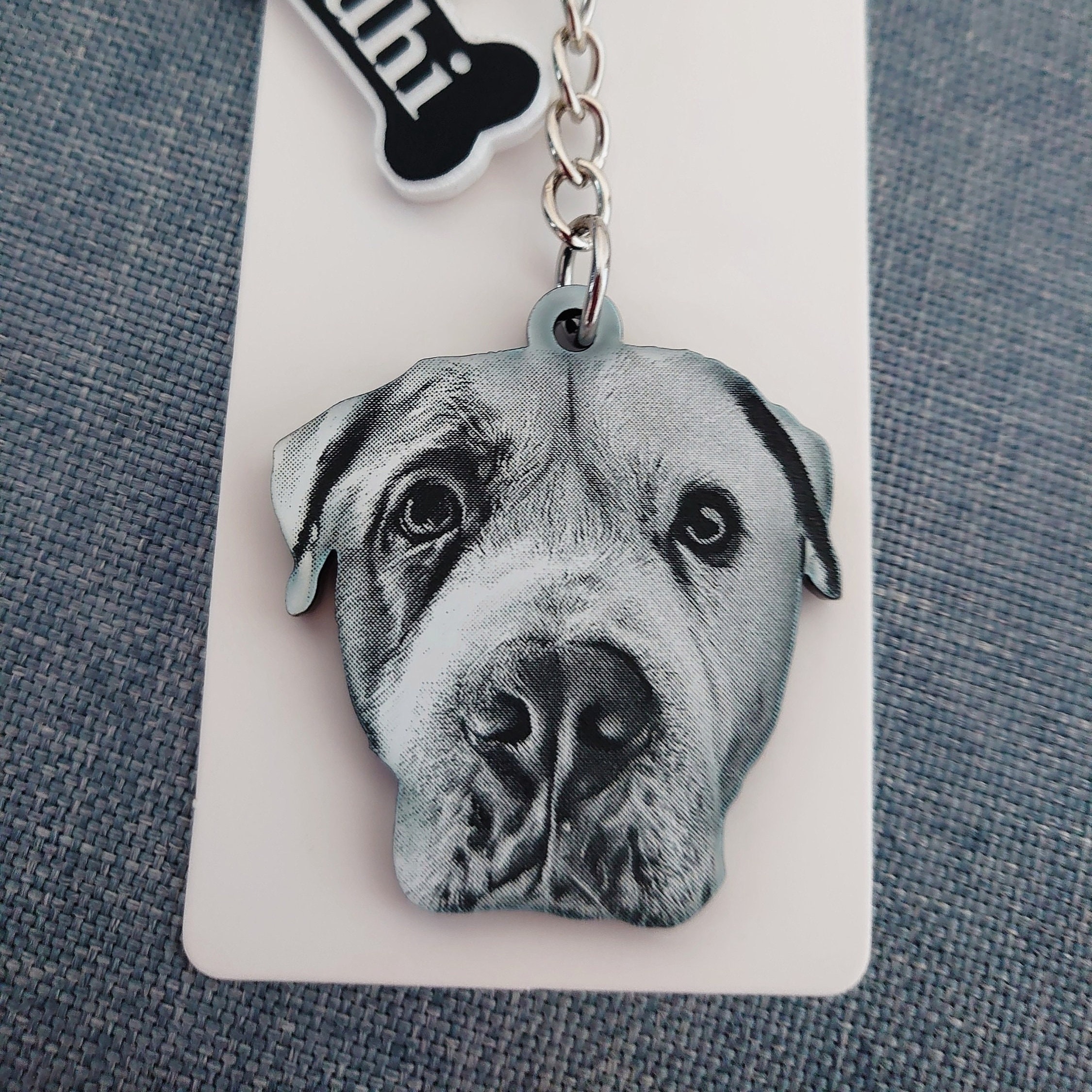 1pc Black Dog Keychain Cute Animal Key Ring Pendant Car Key Ornament Bag Accessories Pendant,Temu