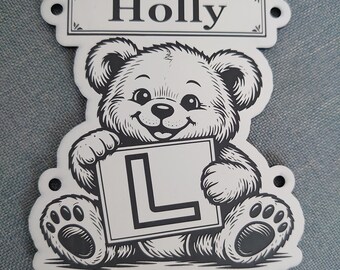 Toddler L Plates Personalised with Name