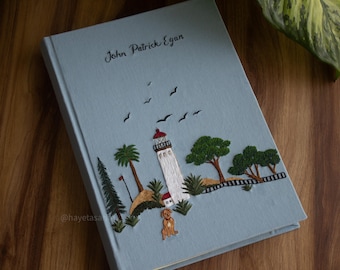 Custom Hand Embroidered Photo Album, Large Album for 300 4x6" Photos, Unique Photo Album, Linen Cover,  Photo Book, 33*23cm (9"x13")