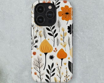 Pressed Flowers Case for iPhone, iPhone 15 14 13 12 11 Pro Mini Pro Max, iPhone X XR XS Max 7 8