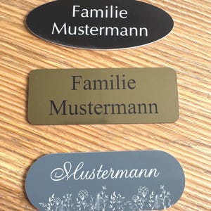 Sign - doorbell sign - door sign with name individually personalizable