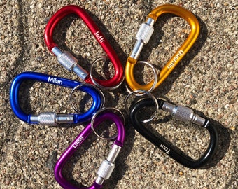 Karabiner mit Schraube Personalisiert