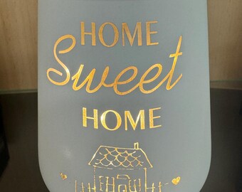 Windlicht Glas mit Design nach Wahl / Personalisierbar, Teelicht