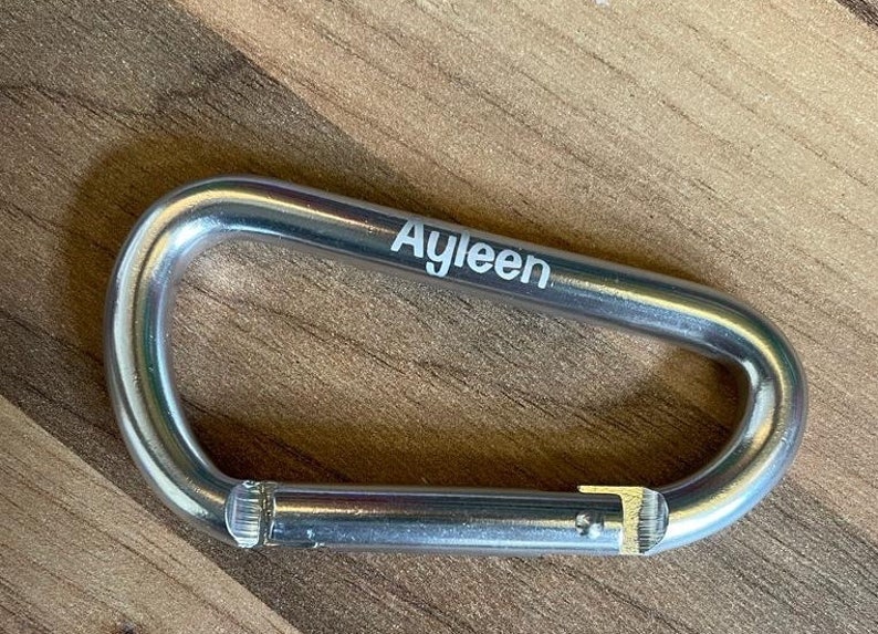 Karabiner mit Lasergravur Personalisiert Bild 9