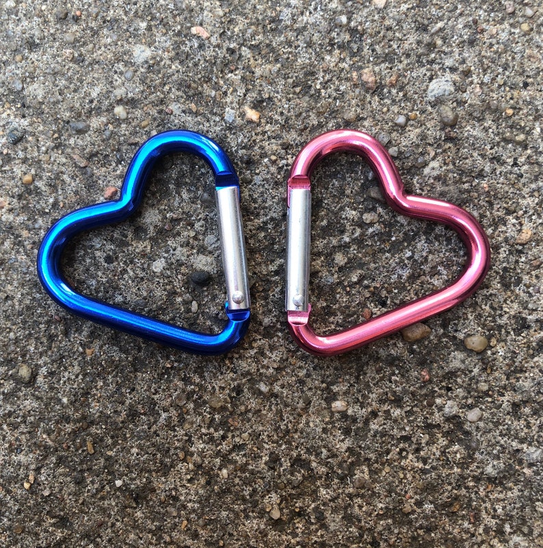 Carabiner heart shape personalizable image 2