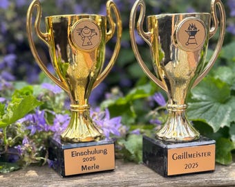 Personalisierter Pokal individuell personalisiert, mit Gravur