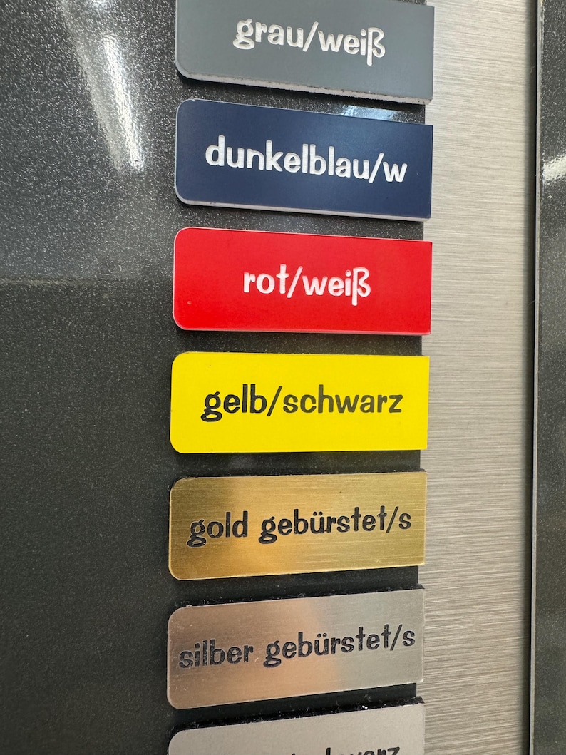 Klingelschild - Briefkastenschild mit Namen individuell personalisierbar Bild 10