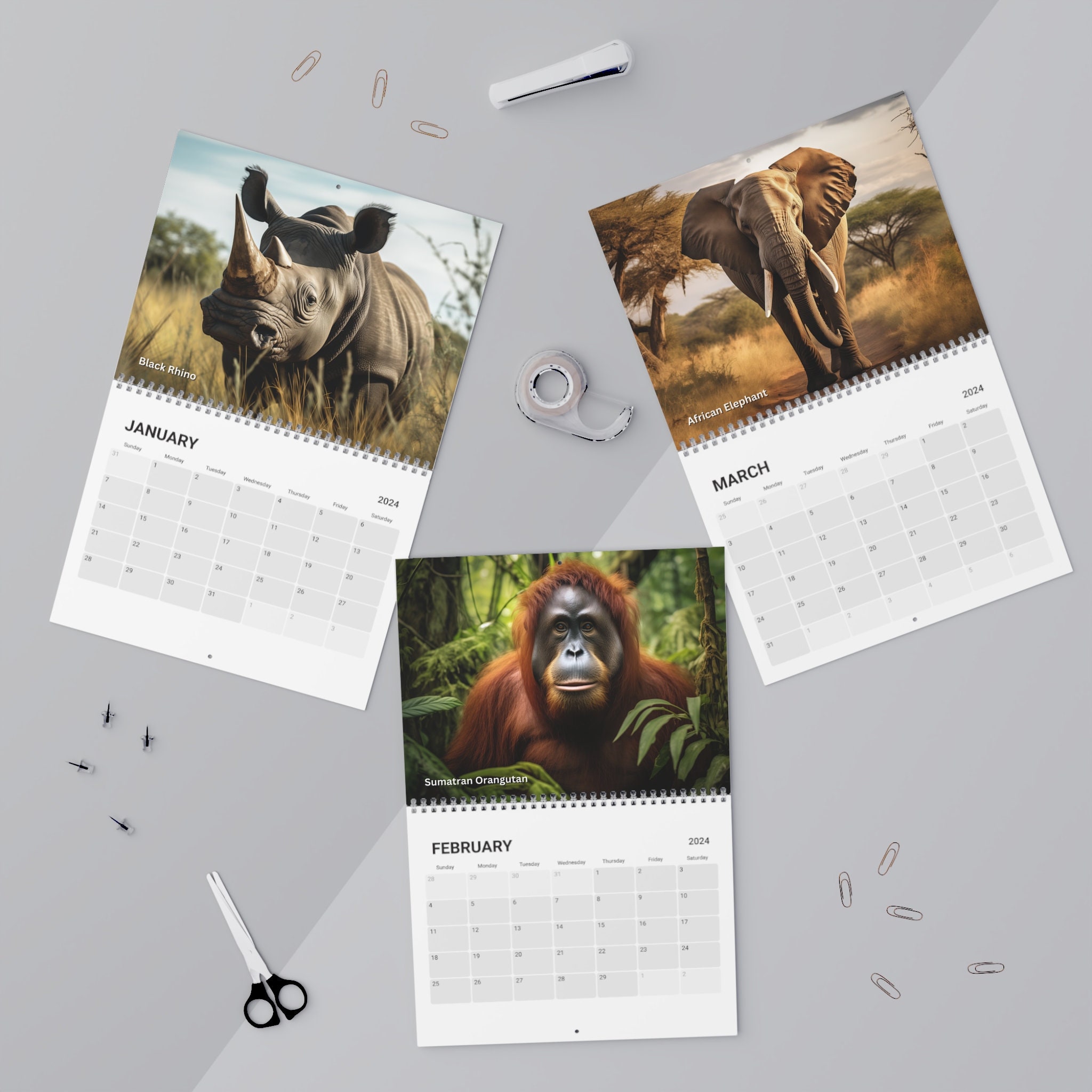 Endangered Species Calendar (2024) sold by Fireplace HighRise SKU