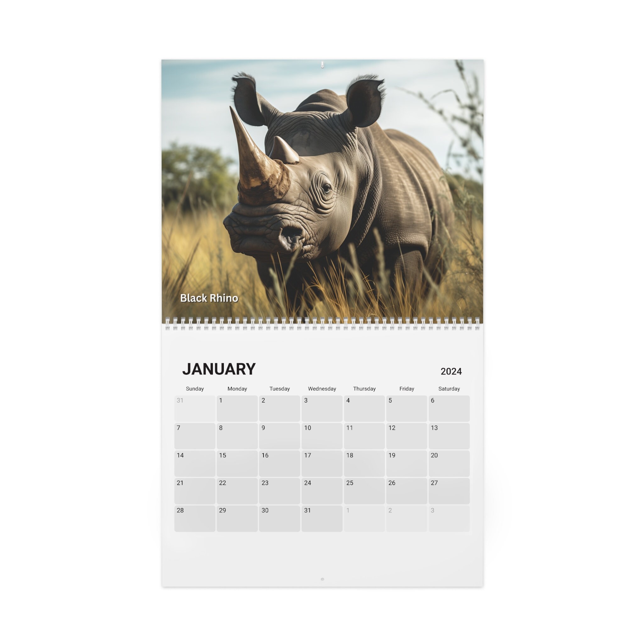 Endangered Species Calendar (2024) sold by Fireplace HighRise SKU 97810918 Printerval