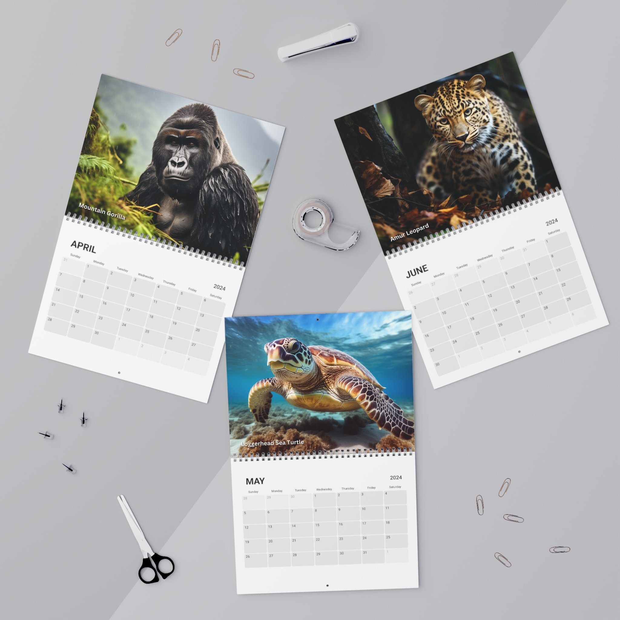 Endangered Species Calendar (2024) sold by Fireplace HighRise SKU