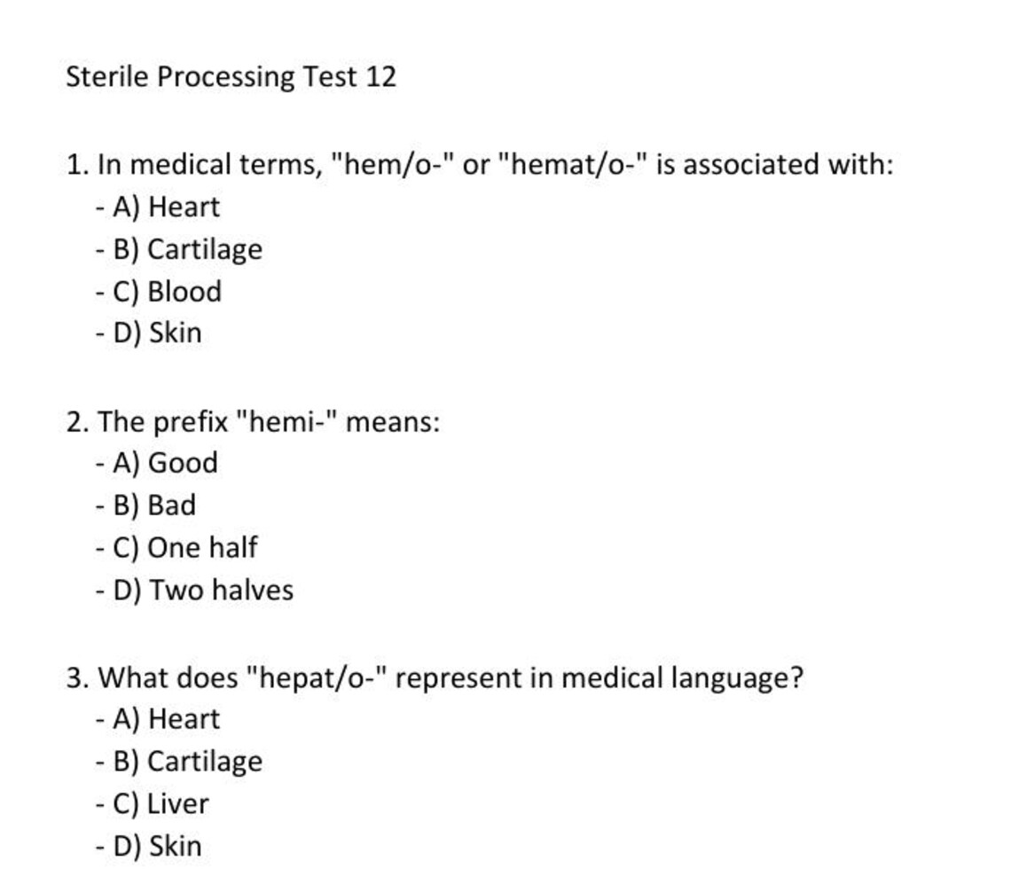 Printable Practice Test W/answer Key Test 12 - Etsy
