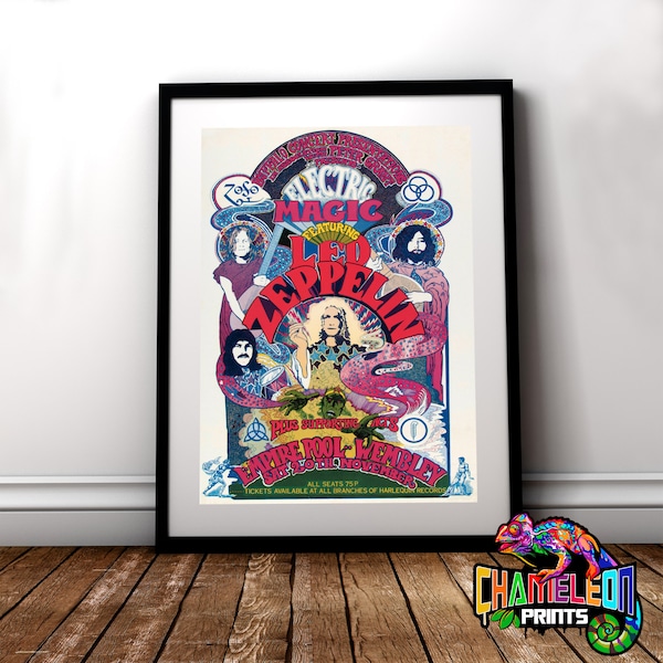 Led Zeppelin Poster - Etsy UK