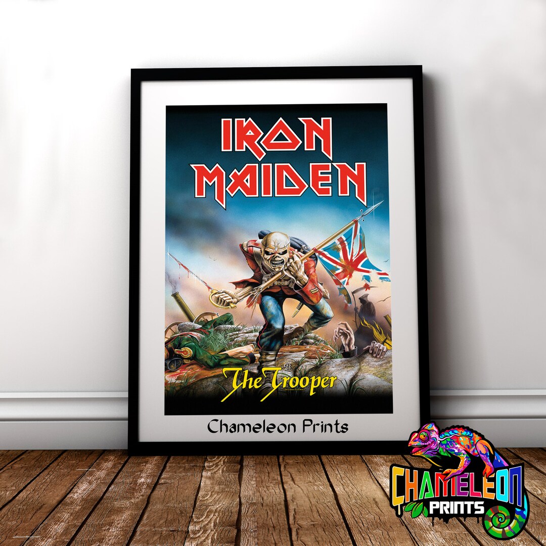 Iron Maiden Poster buy 2 Get 1 Free Use Discount Code BUY2GET1FREE