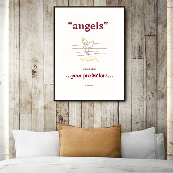 Angels Wall Art office Wall Decor Living Room Wall Art Etsy