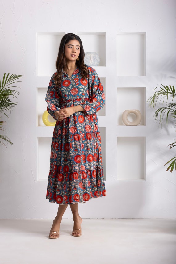 turquoise floral midi dress TURQUOISE FLORAL MIDI DRESS WITH CROPPED CARDIGAN  SLEEVELESS FIT & FLARE AQUA/IVORY/BLACK / 12