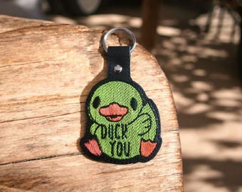 keychain, duck you
