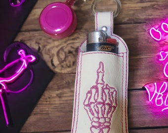 key-chain lighter/chap-stick holders