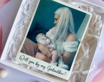 Will you be my Godmother Cookie | Biscuit | Cookie | Gift | Personalised Gifts | Godmother | Baby | Presents | Proposal