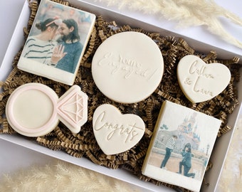 Engagement Gift Cookies | Postal Cookies | Congratulations | Personalised wedding gifts| Gift | Custom | Biscuit | Personalised Engagement