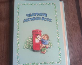 Vintage Cute Telephone Address Book with Note Pad