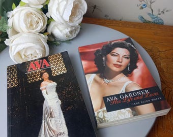 2 x Ava Gardner Biographies 'Her Life and Loves' Paperback Book Jane Ellen Wayne 2004,  Ava By Roland Flamini